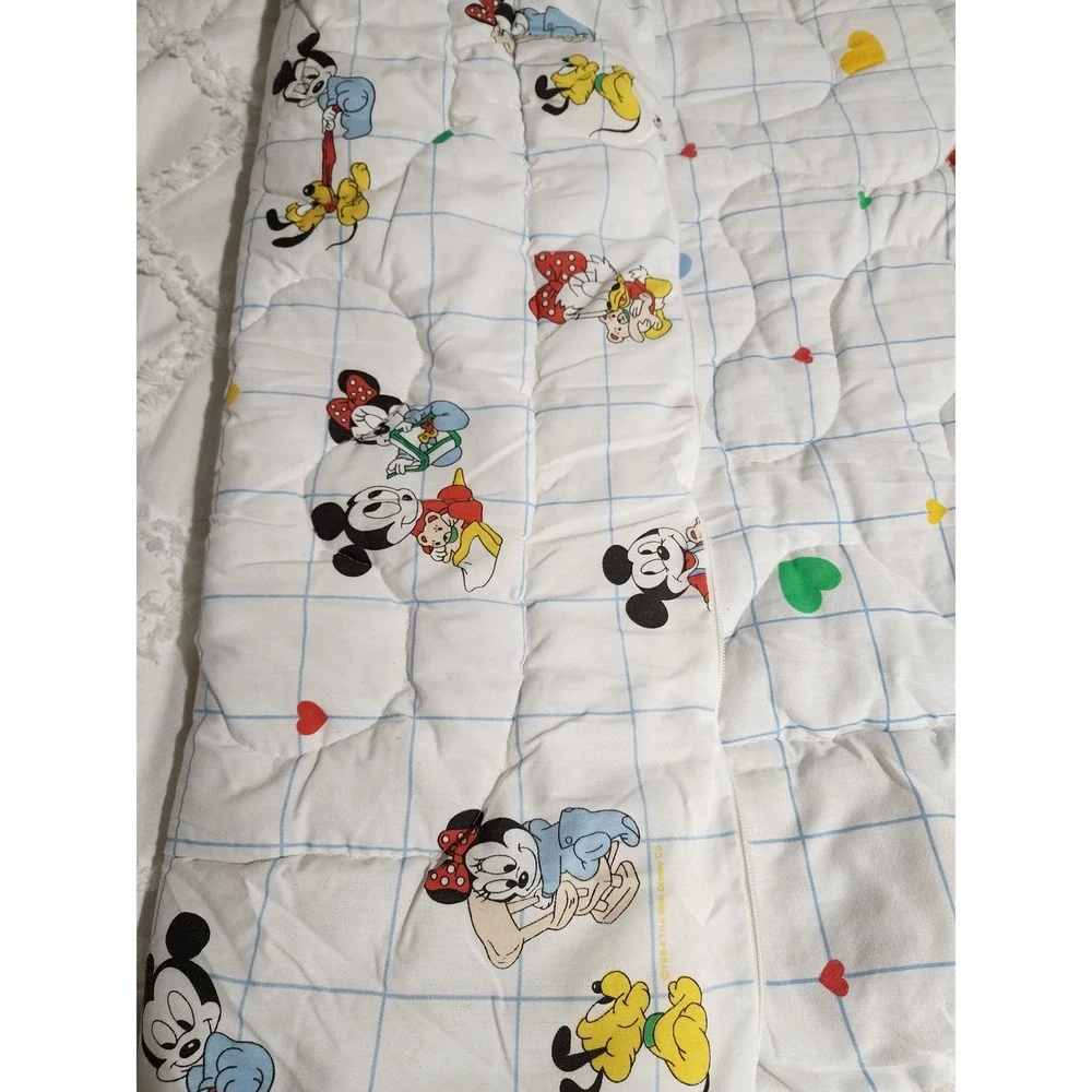 Vintage Dundee Mickey Mouse Baby Quilt Sleeping‎ Bag Made in USA